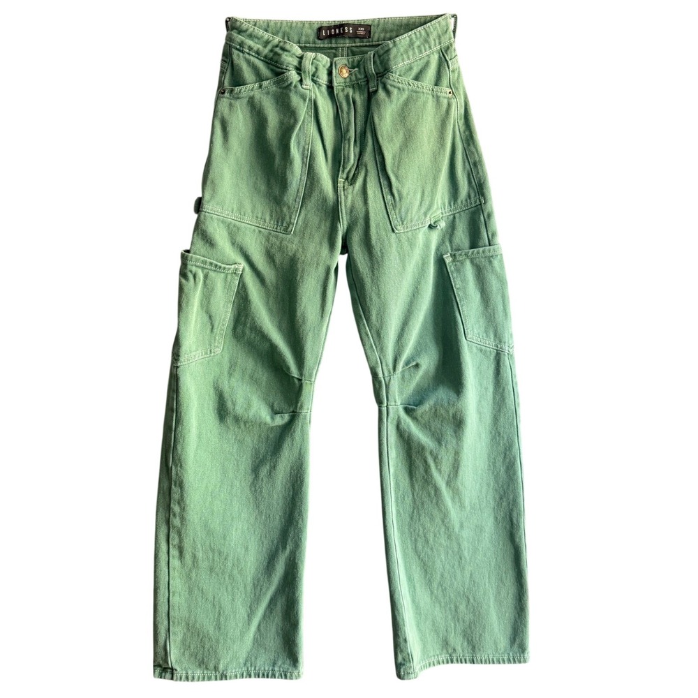 Cargo Pants Streetwear Utility Wide Leg Green Lioness‎ XXS